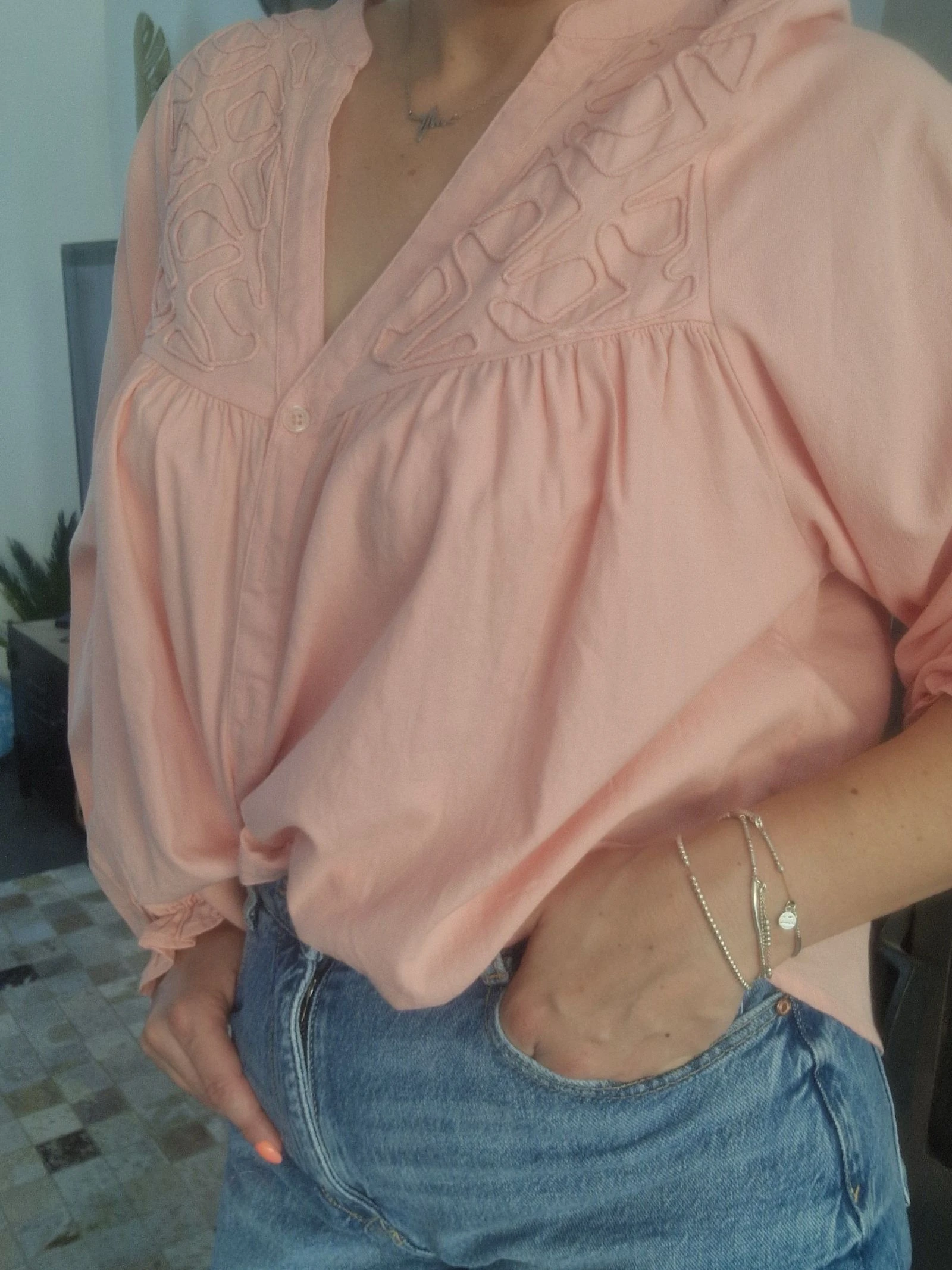✨ CIMINY pink blouse New Size M ✨ – photo 8